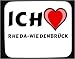 Küche & Haushalt : Mauspad mit Ich liebe Rheda-Wiedenbrück Dekoration
