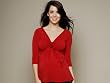 The Matte Jersey Deep V Twist Tie Blouse