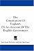 Book The Constitution Of England: Or An Account Of The English Government