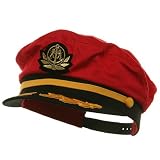 Adjustable Captain Hat-Red Flagship W39S25C
