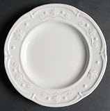 Jaclyn Smith Scalloped Floral-White Salad Plate, Fine China Dinnerware