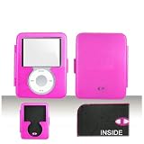 Apple Ipod Nano 3rd Generation METAL Solid Hot Pink Protective Case