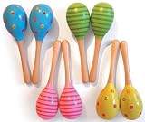 Pair of Snazzy Wooden Maracas