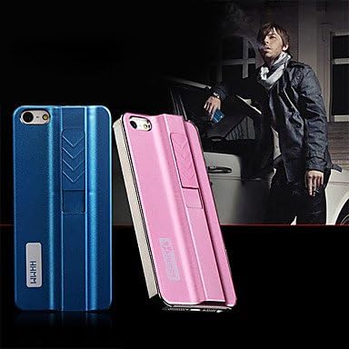 get Special Design Purity Metal Pattern with Lighter Function Back Case for iPhone 5/5S(Assorted Color) , Blue
