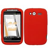Red Silicone Skin Cover for HTC Wildfire S (T-Mobile USA)