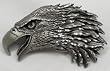 Eagle Head Diamondcut Pewter Buckle