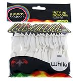 iLLoom Balloon - Fixed LED Light Up Balloons - 15pk (White) - AS SEEN ON BBC DRAGONS DEN