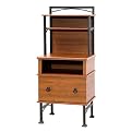 Antigua Lateral File with Hutch - Colonial Maple