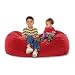 Jaxx Lounger Jr. (Microsuede Cherry) (48"H x 24"W x 24"D)