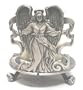 3� Inch Round Candle Holder - Angel