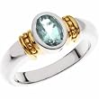 14K White Gold Aquamarine Ring