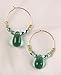 Green Mali Wedding Glass Earrings title=