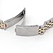 Voguestrap TX121T Allstrap 16-21mm Two-Tone Adjustable-Length 2-Tone Link- Center Clasp Watchband