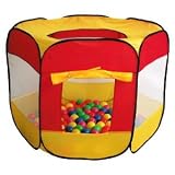 eWonderWorld Most Popular Play Tent: Premium JUMBO Size Six Sided Hexagon (Play balls sold separately)