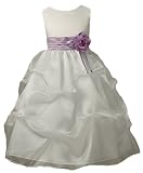 Dreamy New Two Tone Puff Skirt Pageant Flower Girl Dress 2 to 12 Girls (Assorted Colors)