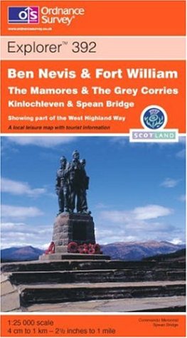 Ben Nevis and Fort William, The Mamores and The Grey Corries (Explorer Maps)