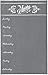 Gray Menu Fridge Magnet