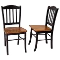 Shaker Chair Set of 2 - Black and Oak