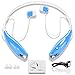 Sport Wireless Bluetooth Headphones, Upgrade Sweatproof Neckband Stereo Earphones  Earbuds-Blue