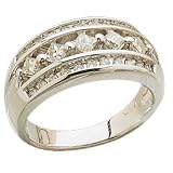 14K White Gold Modish Diamond Anniversary Band