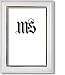 4x6 / 4'' x 6'' Frame for Picture or Photo, Solid Wood, White & Gold, style #605