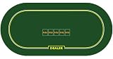 Rollout Poker Premium Rubber Table Layout - With Dealer Position
