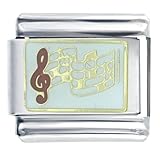 Music Staff Musical Italian Charms Bracelet Link