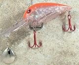 JLVLures Deep Crankbait Hot Pink Prism : Diver Lures JLV Freshwater Smallmouth Steelhead Pike Salmon Trout