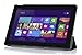 ASUS Transformer Book T100 Chi Case, IVSO® ASUS Transformer Book T100 Chi Case - Ultra-Slim and Ultra-light High Quality PU Leather Folio Case Stand Cover for ASUS Transformer Book T100 Chi 10.1-inch (2015 Version) Tablet (Black)