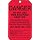 Accuform Signs TSS101PTP Danger Tag, "Do Not Use This Scaffold Keep Off" Front, Blank Back, Red RP-Plastic (Pack of 25)