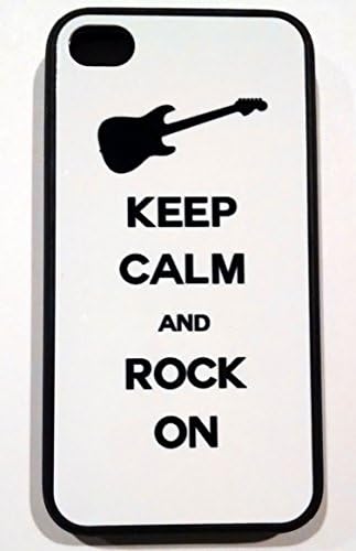 Keep Calm And Rock On flexibile hard shell iphone 4 & 4s case