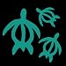 Sea Turtles 6 x 8 Decal - Die Cutz