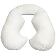 Leachco Back 'N Belly Contoured Body Pillow, Ivory