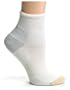 Gold Toe Women's Max Outlast Quarter Athletic Sock, White, Sock Size 9-11