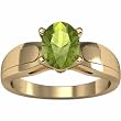 14K Yellow Gold Peridot Ring