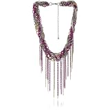 Leslie Danzis Fringe And Fuchsia Enamel Coated