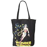 Wonder Woman Star Tote Bag - Black