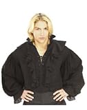Rubies Pirates of the Seven Seas Black Linen Pirate Shirt - Adult Standard