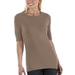Juniors' Mossimo Supply Co. Elbow-Sleeve Crew-Neck Tee - Café Latte