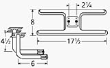'Burner Asmby, H Twn 2.25 , Ss, 17.25 X 8; Arkla, Chg '