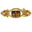 Round Square Cushion Decorative Rhinestone Brooch Pin