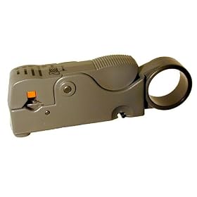 ROTARY ACTION COAXIAL CABLE STRIPPER