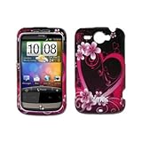 EMPIRE Exotic Heart Flower Design Snap-On Cover Case for HTC Wildfire G8 GS ....