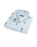 Bagutta Golf Players Button Down Italian Cotton Dress Shirt