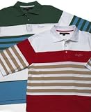 Sean John - Sean John Three Tone Stripe Polo Shirt