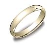 18k Yellow Gold 4mm Comfort Fit Men's Wedding Band