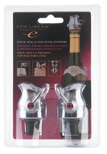 Epicurean Presorvac Pour  Seal & Save Wine Stoppers