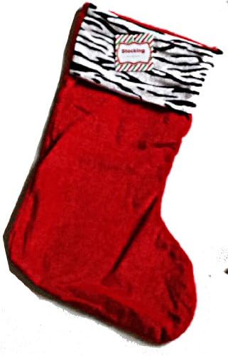 Animal Print Christmas Stocking (Zebra)