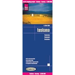 Toscana 1 : 200 000: Kartenbild 2seitig, klassifiziertes Stra�ennetz, Ortsindex, GPS-tauglich, wasserfest impr�gniert
