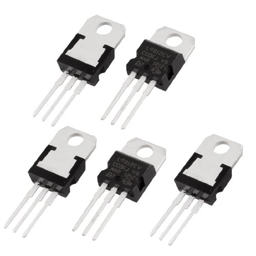 uxcellÂ® 5 Pcs TO-220 Package L7812CV 1.5A 12V Positive Voltage Regulators